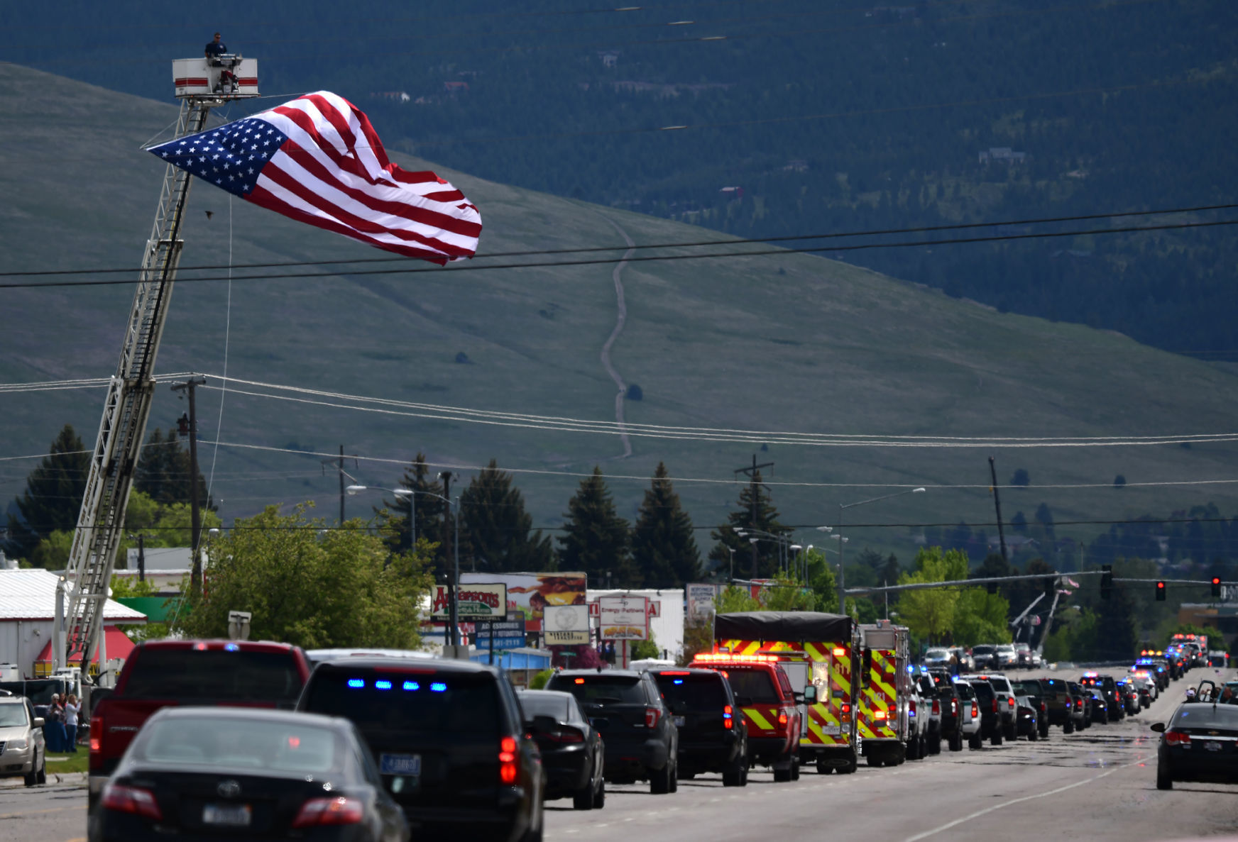 Trooper Palmer's motorcade